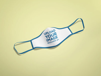 Mockup of a Face Mask Placed On a Colored Surface 5190-el1