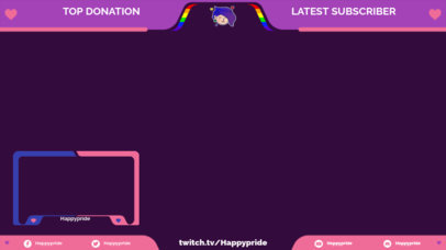 Placeit - Twitch Overlay Creator with LGBTQ Pride Flags