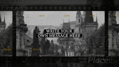 Intro Video Generator Featuring a Vintage Film Aesthetic 2915-el1