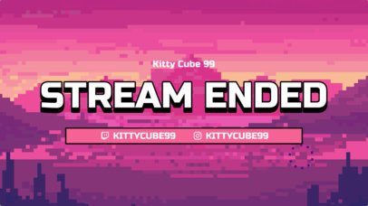 Twitch Screen Video Creator Featuring a Minecraft-Inspired Theme 5630